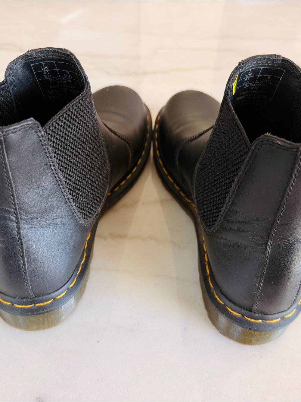 Dr. Martens Womens Black Leather Chelsea Boots - Picture 5 of 7